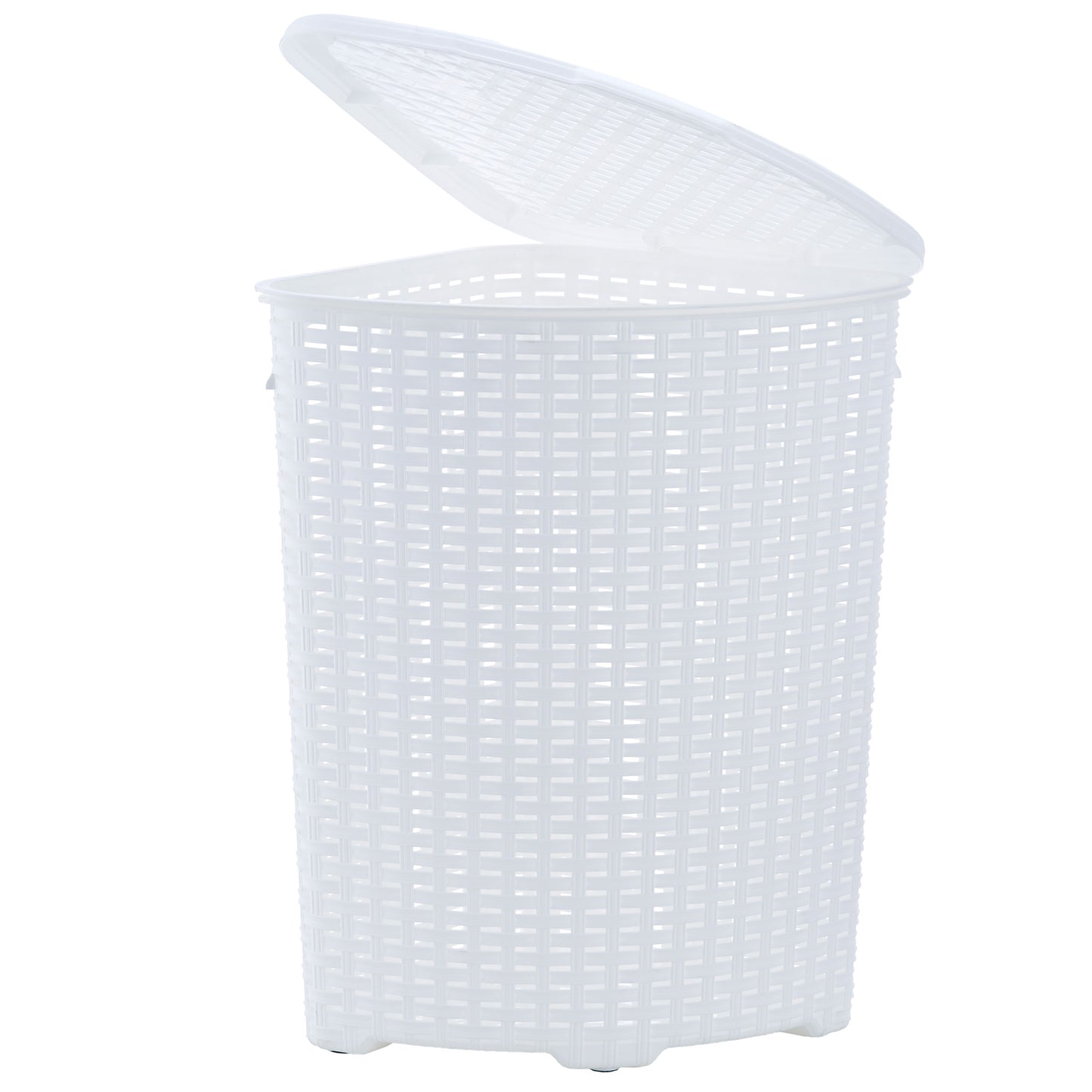 Wicker style Corner Laundry Hamper, 50-liter.