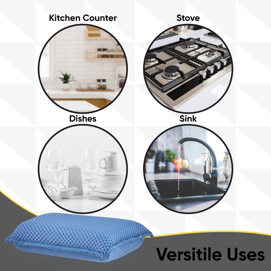 Ultra Miracle Microfiber Sponge, Blue