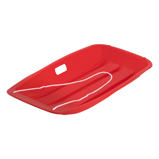 Kids Toboggan Snow Sled, 35" long (Red)