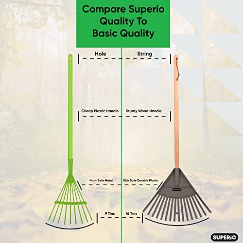 34" Grey Kids Garden Rake