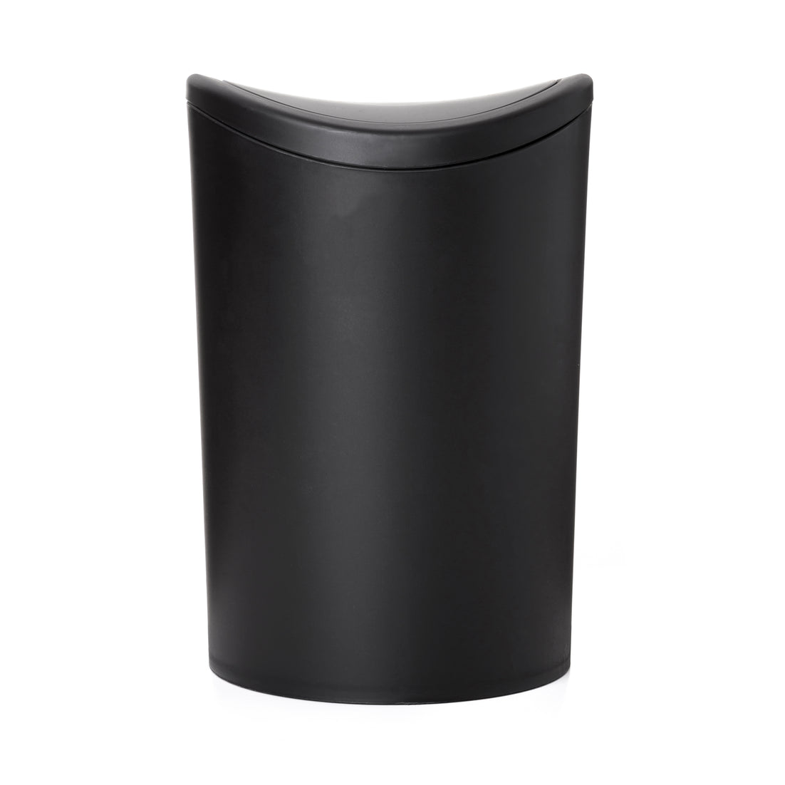 Modern Trash Can 6 Quart, Curved Swing Lid