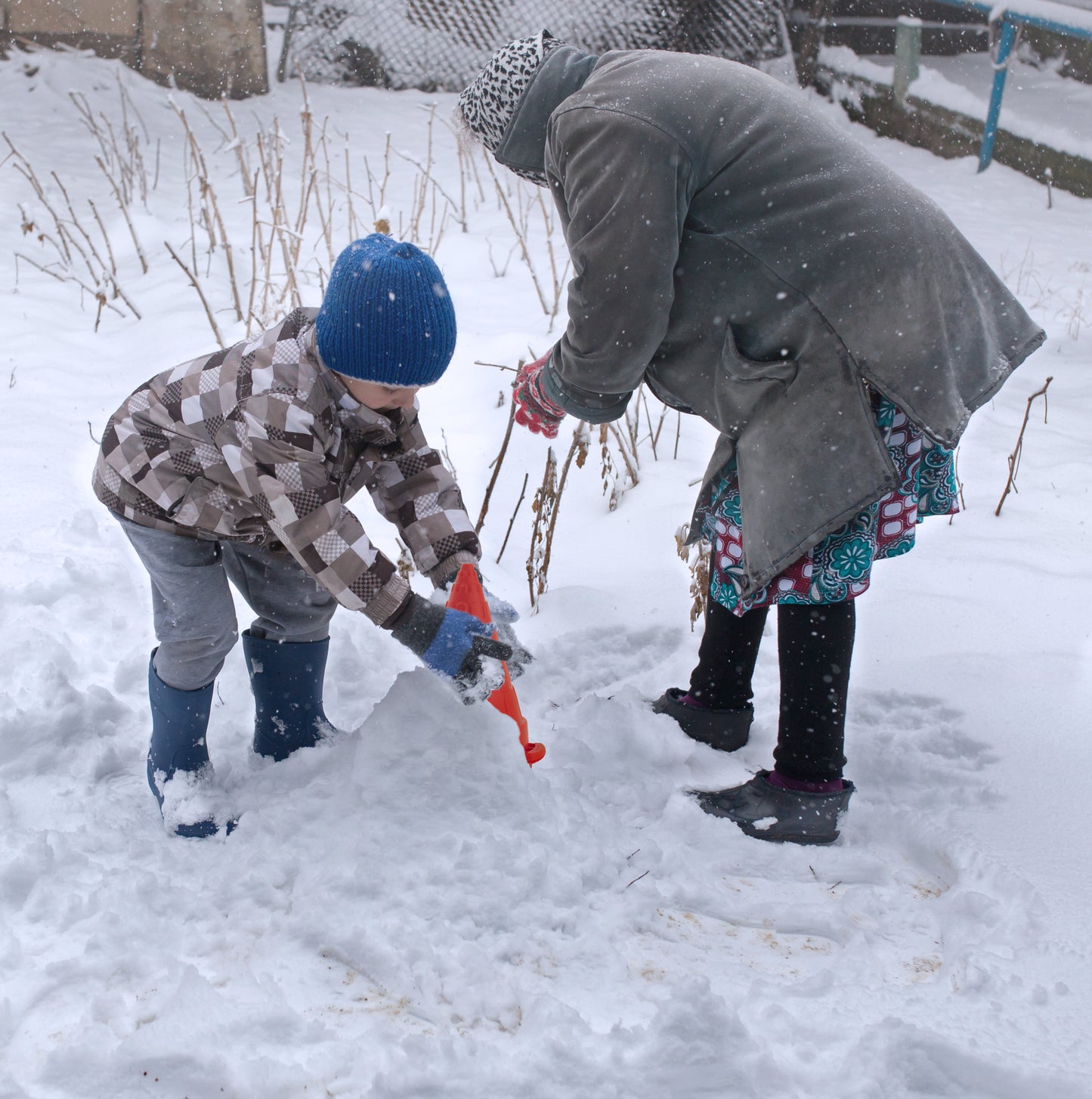 Kids Red Snow Tower Mold