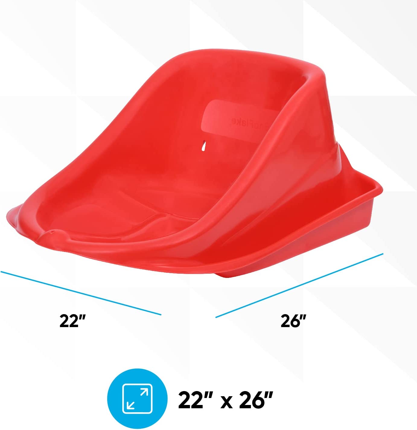 Baby Toboggan Sled, Red