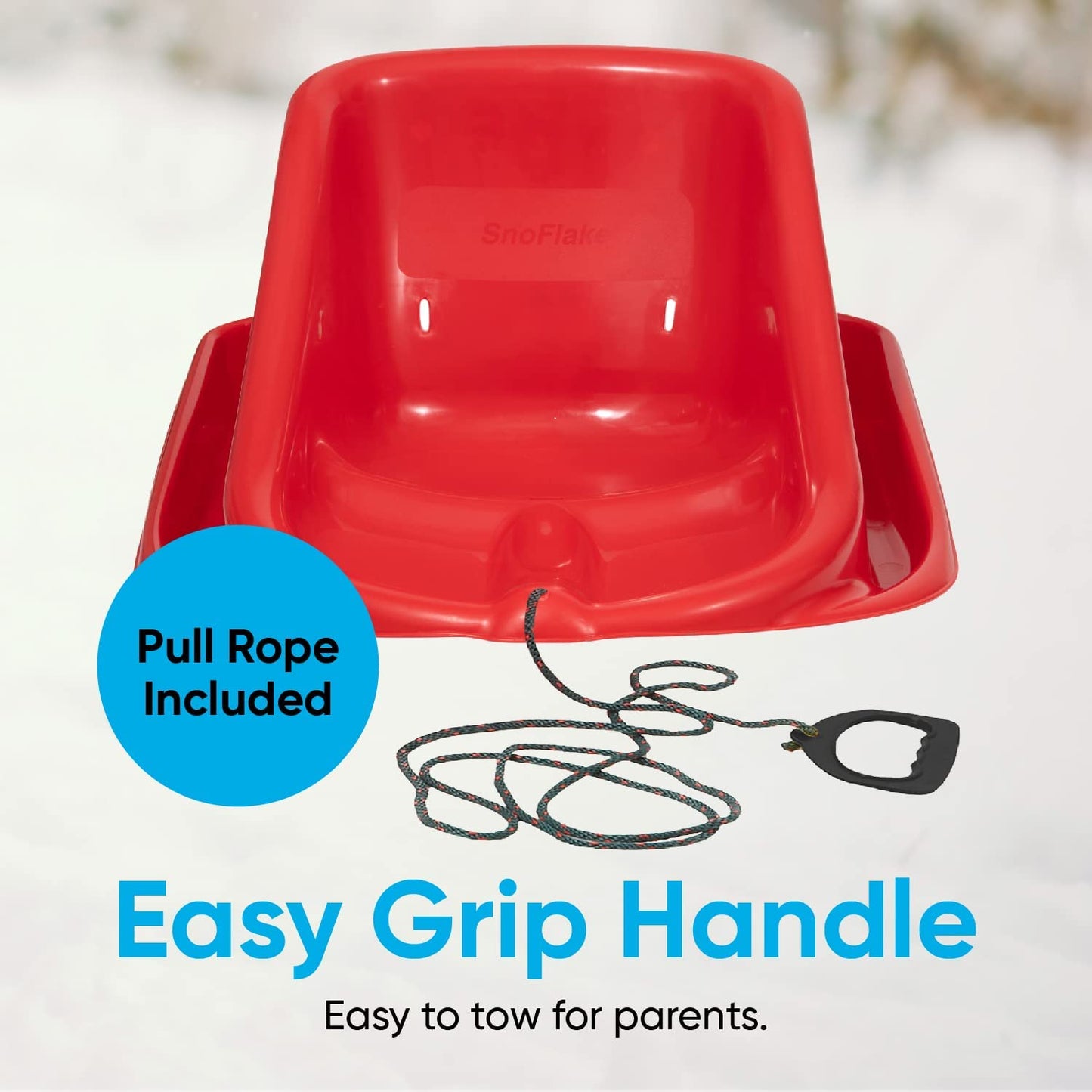 Baby Toboggan Sled, Red