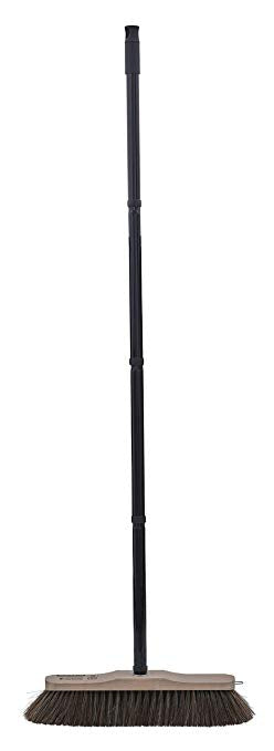 Horsehair Broom - Beach Wood Brush Head - Metal Handle