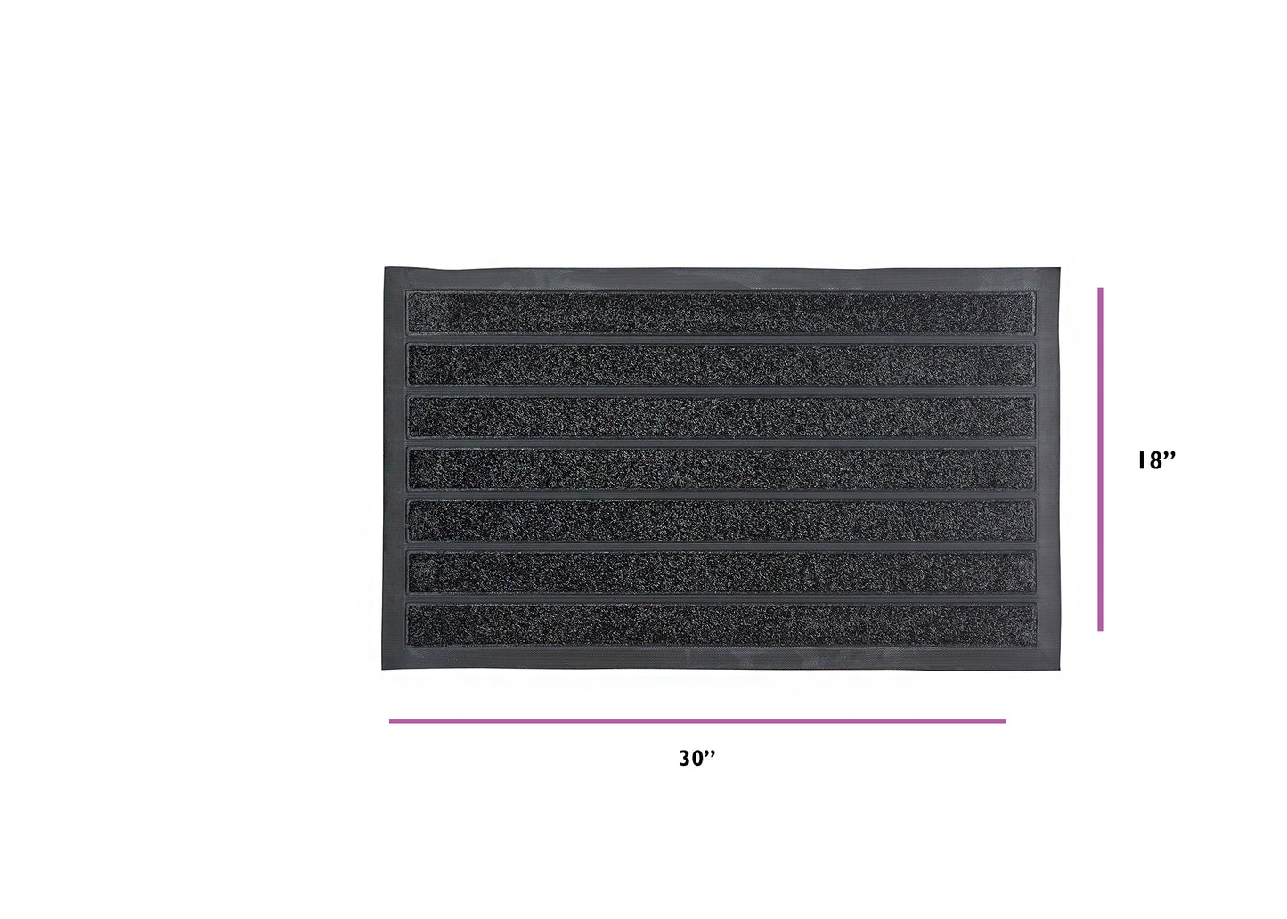 Striped Coir Doormat