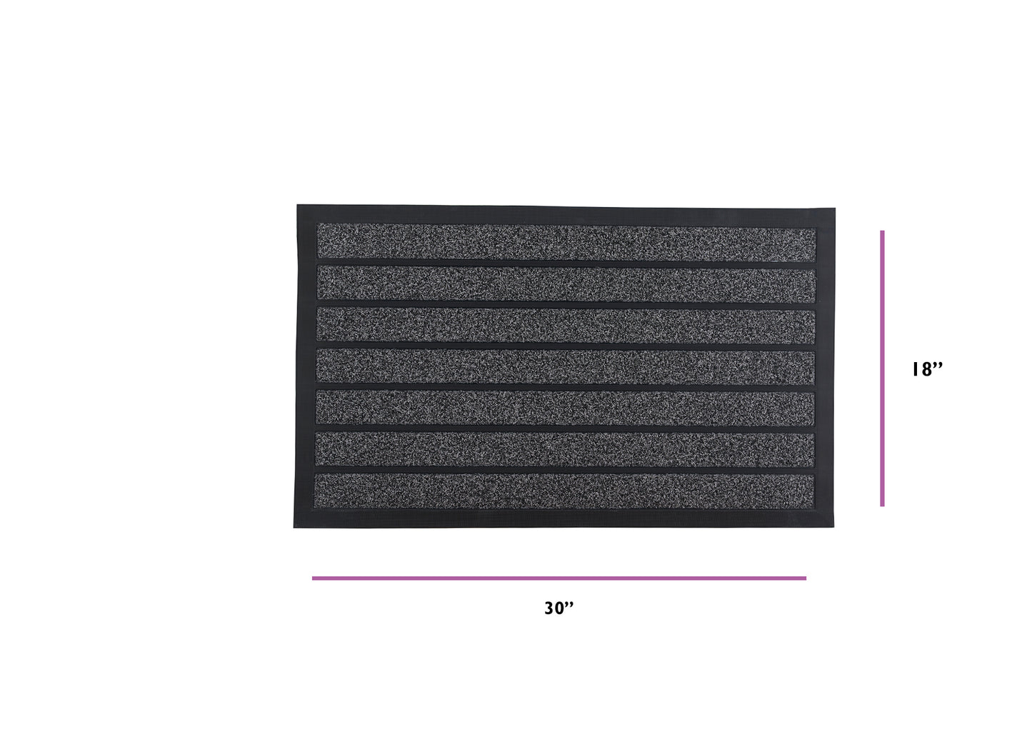 Striped Coir Doormat