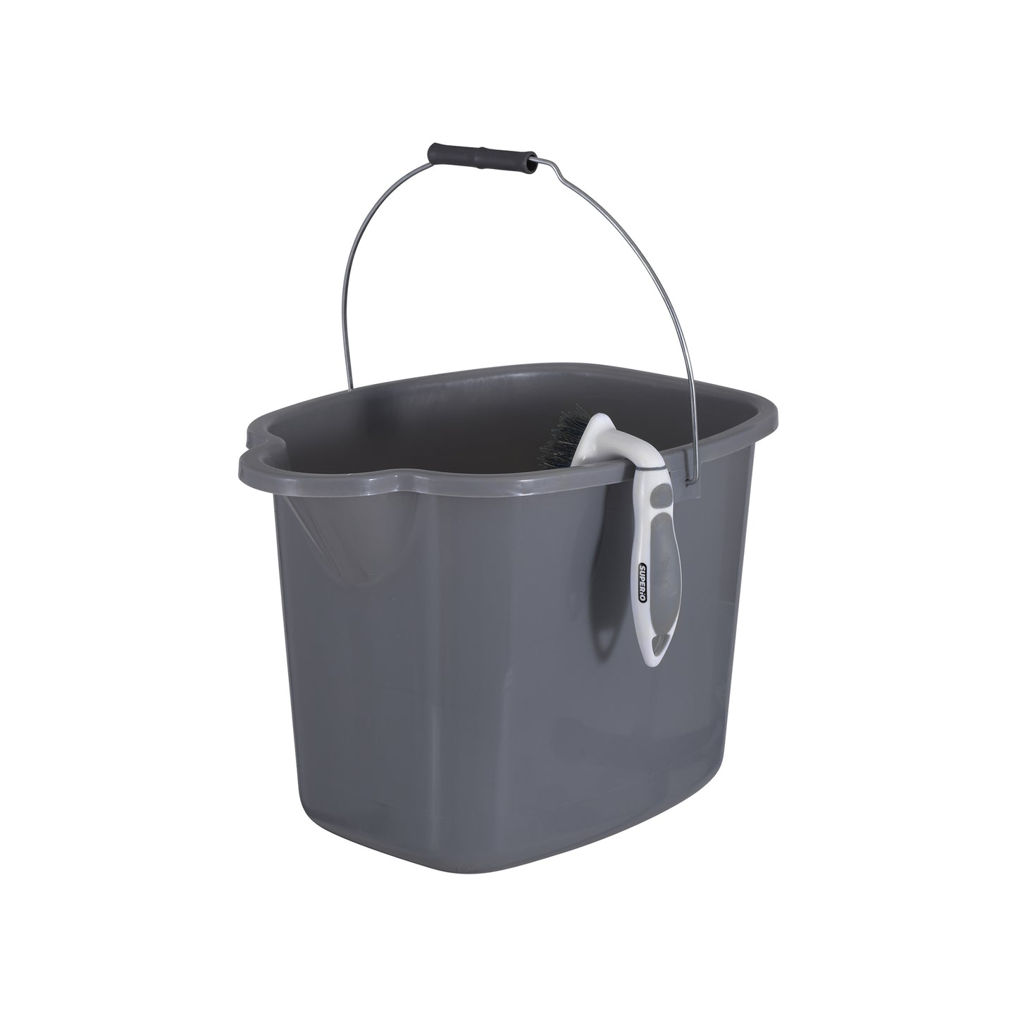 Plastic Mop Bucket Grey 16 Liter / 4.2 Gallon