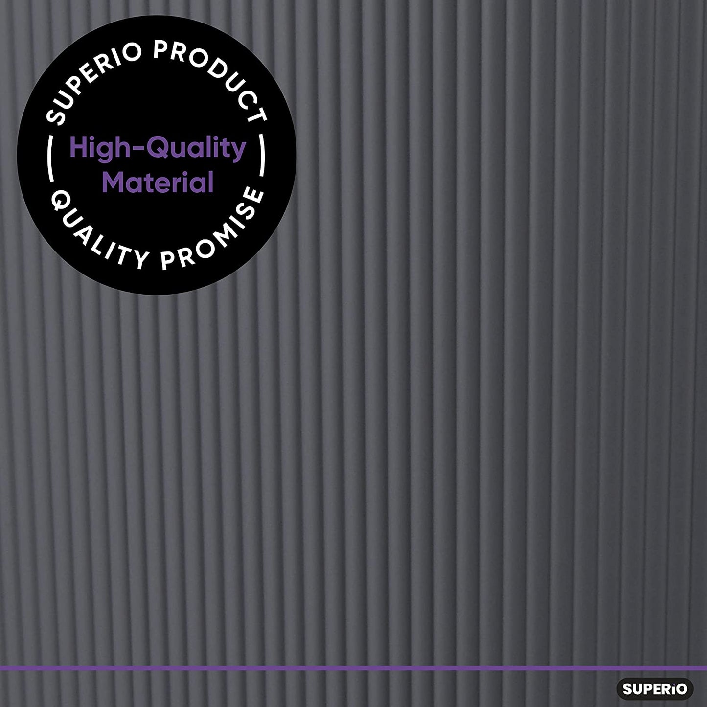 35 Liter Ribbed Laundry Basket Grey