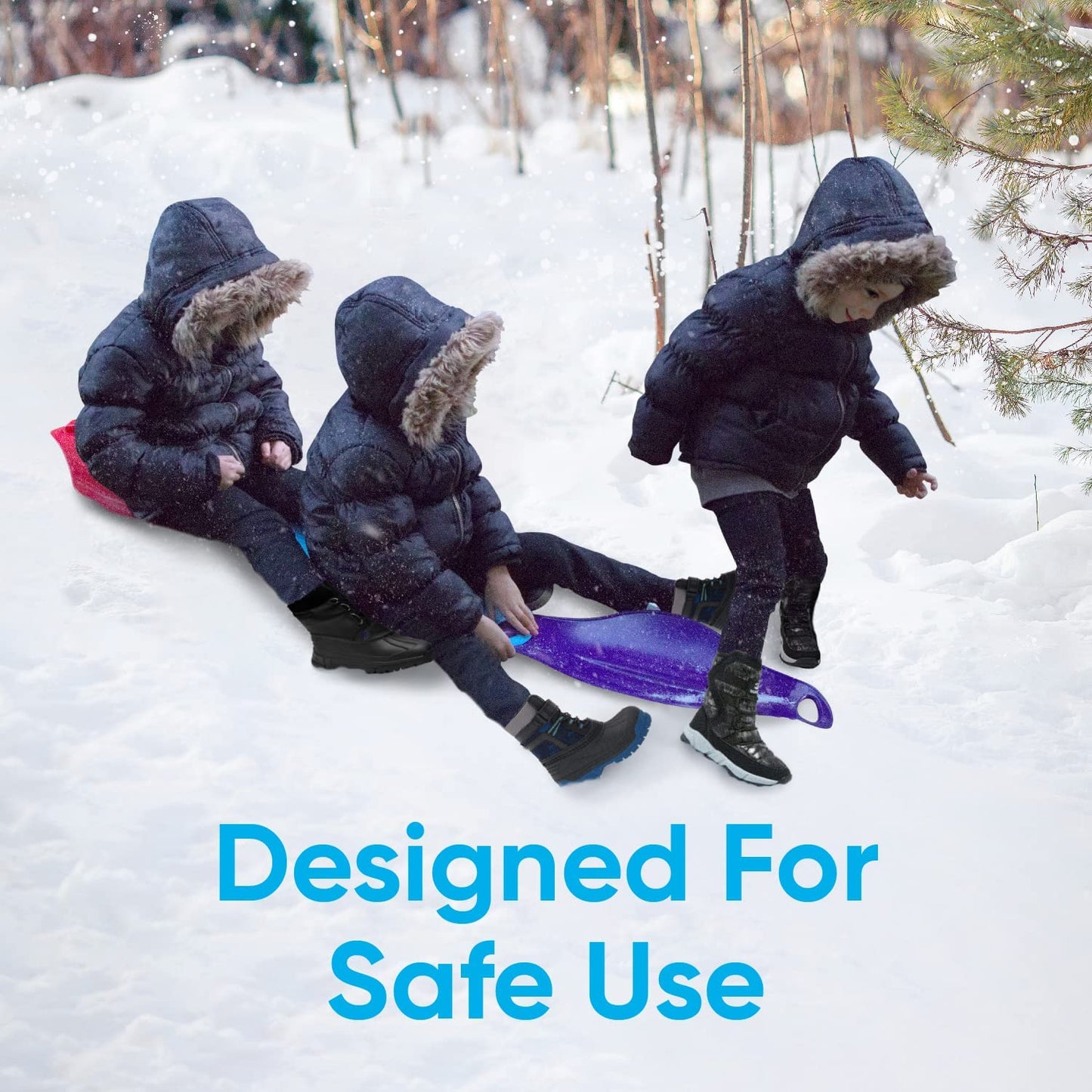 Connectable Snow Sled, Red