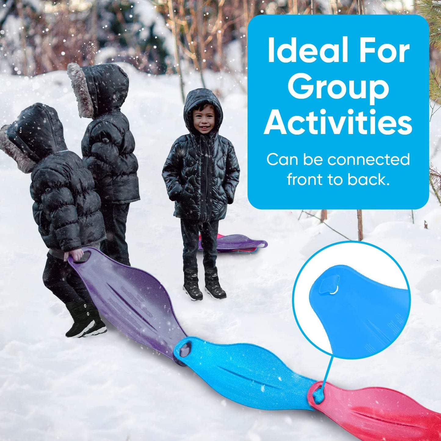 Connectable Snow Sled, Red