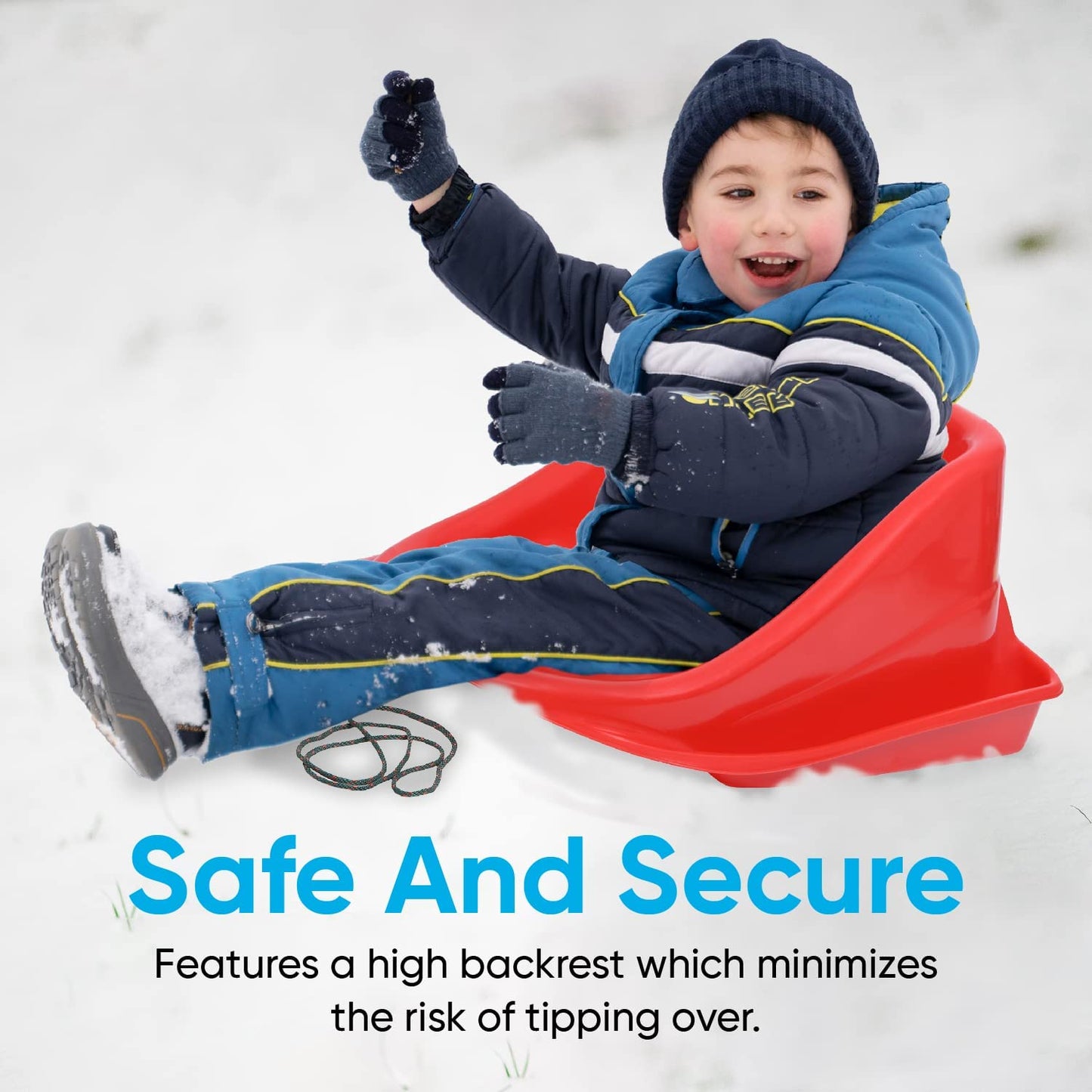 Baby Toboggan Sled, Red