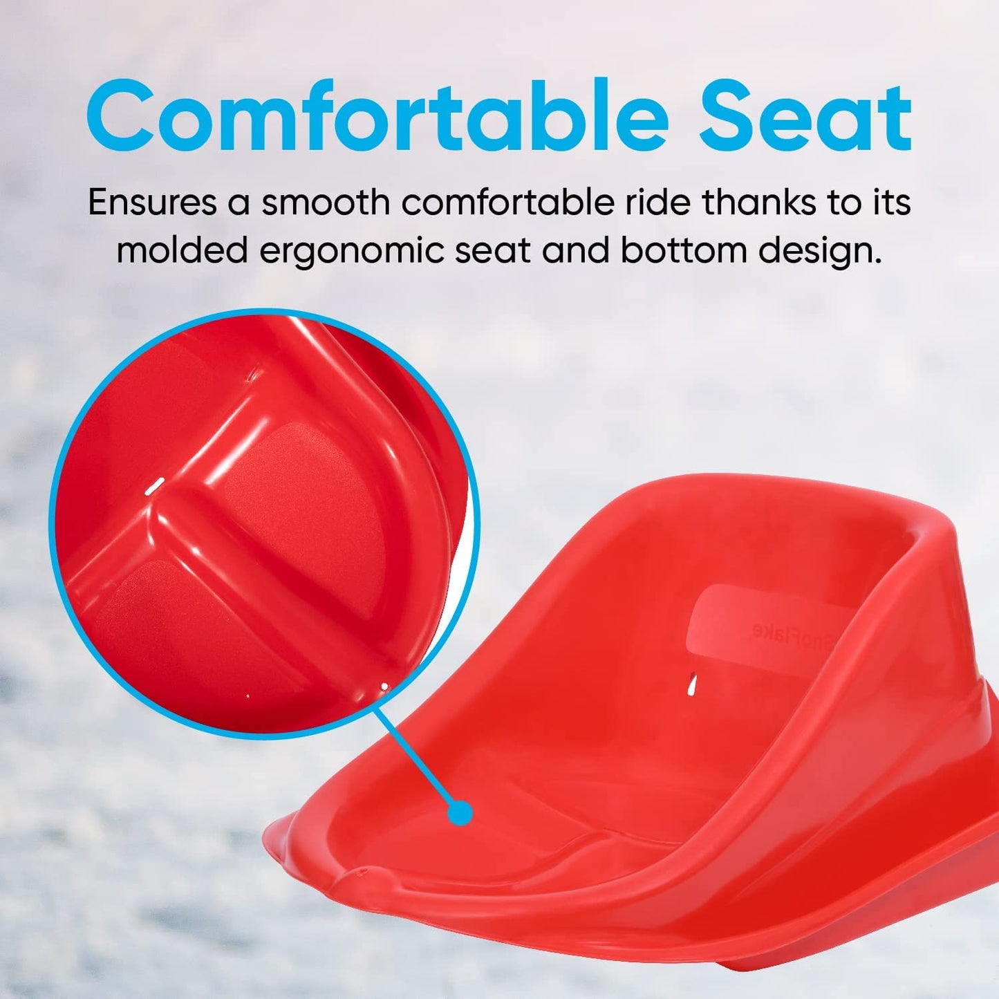 Baby Toboggan Sled, Red