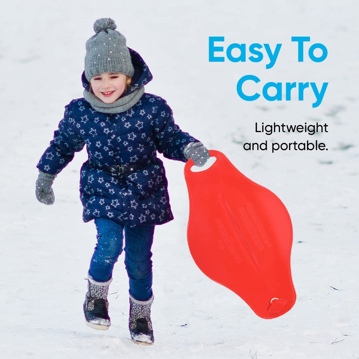Connectable Snow Sled, Red