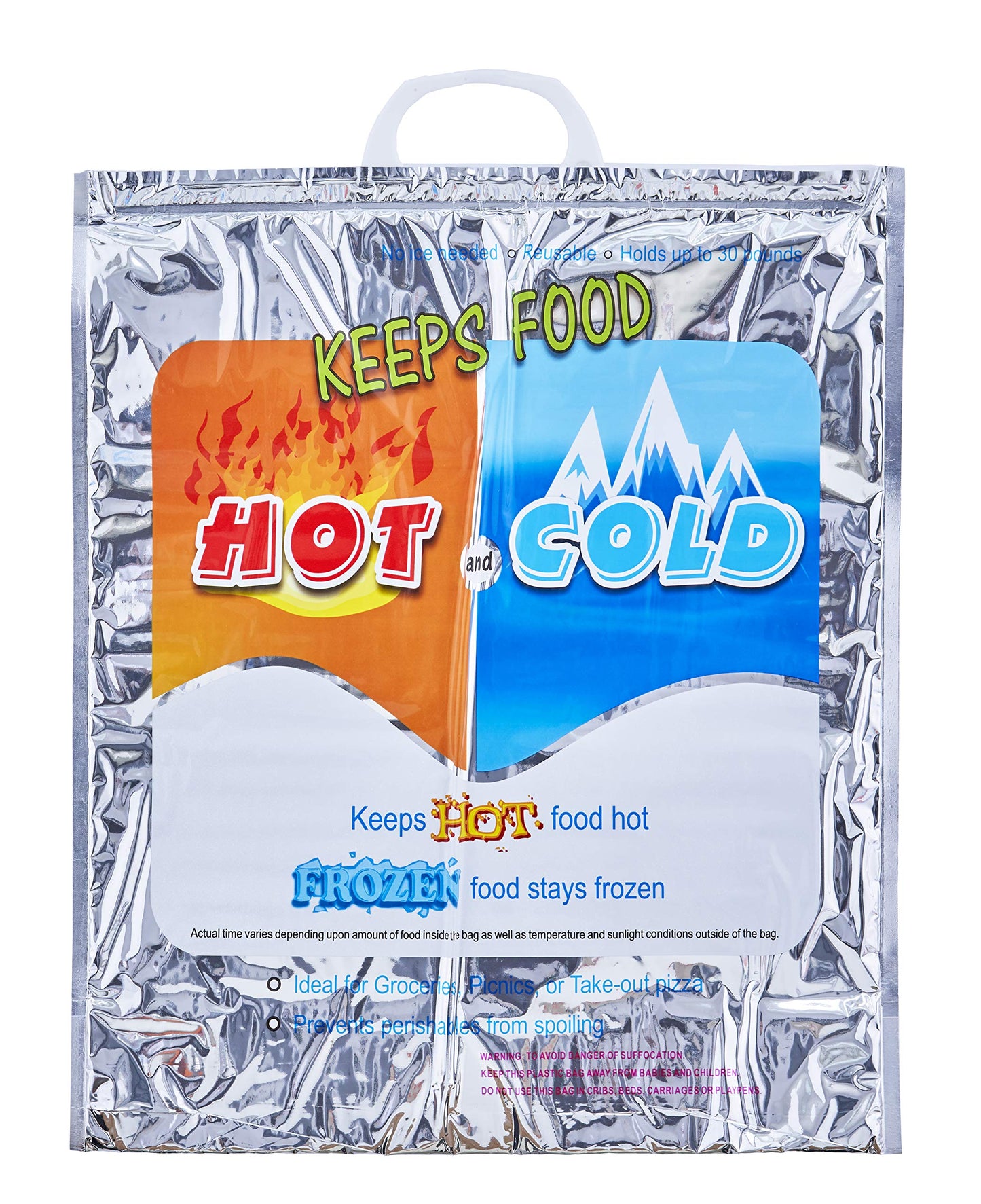 Hot and Cold Reusable Insulated Bag 16"x19"