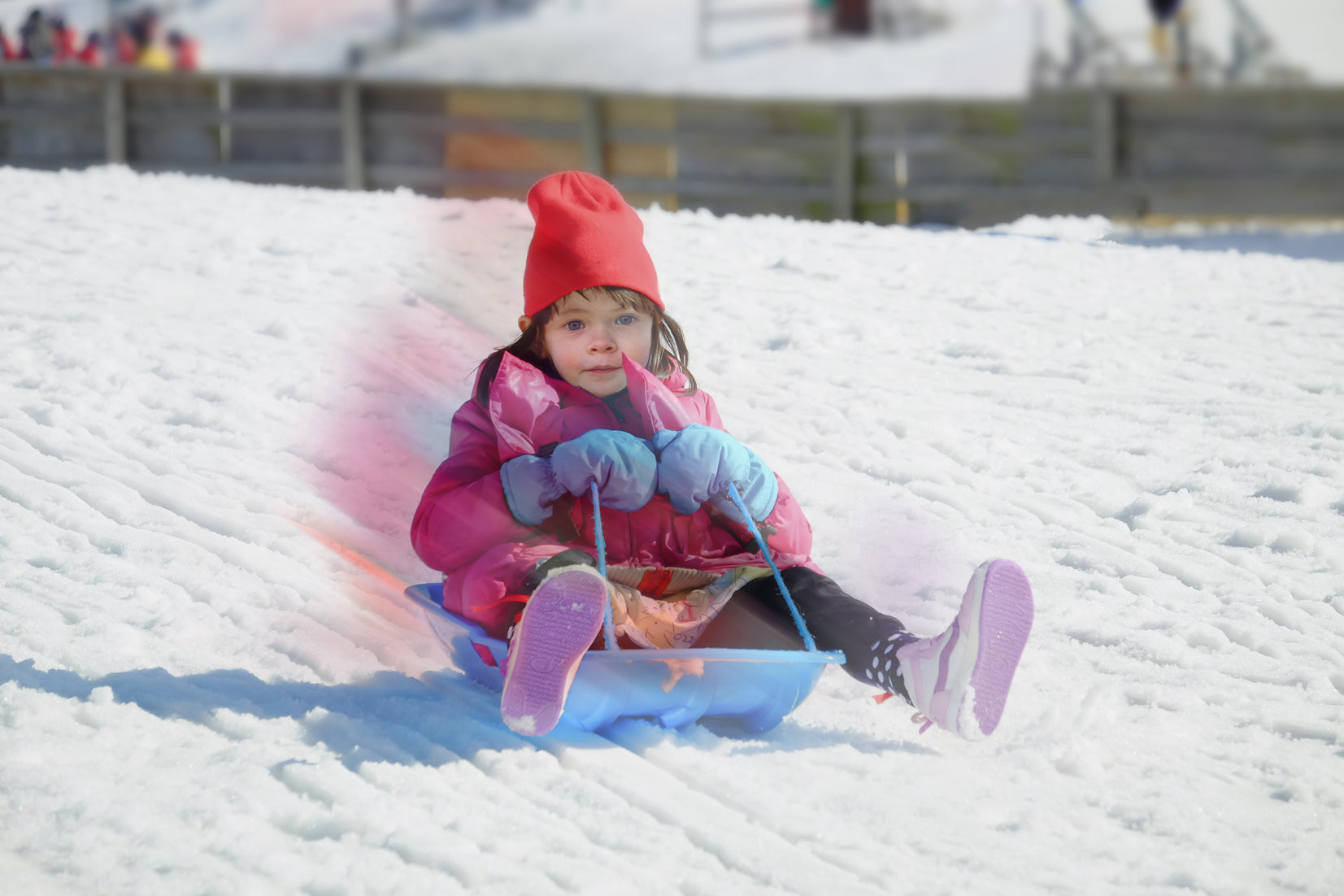 Kids Toboggan Snow Sled 35