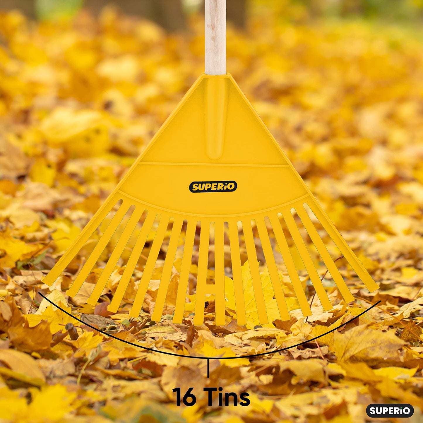 34" Yellow Kids Garden Rake