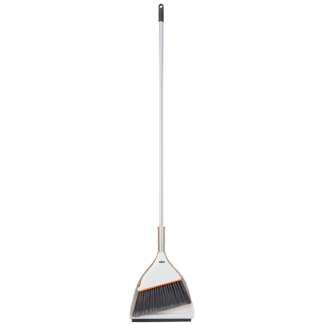 Angle Broom Grey with Clip-on Dustpan