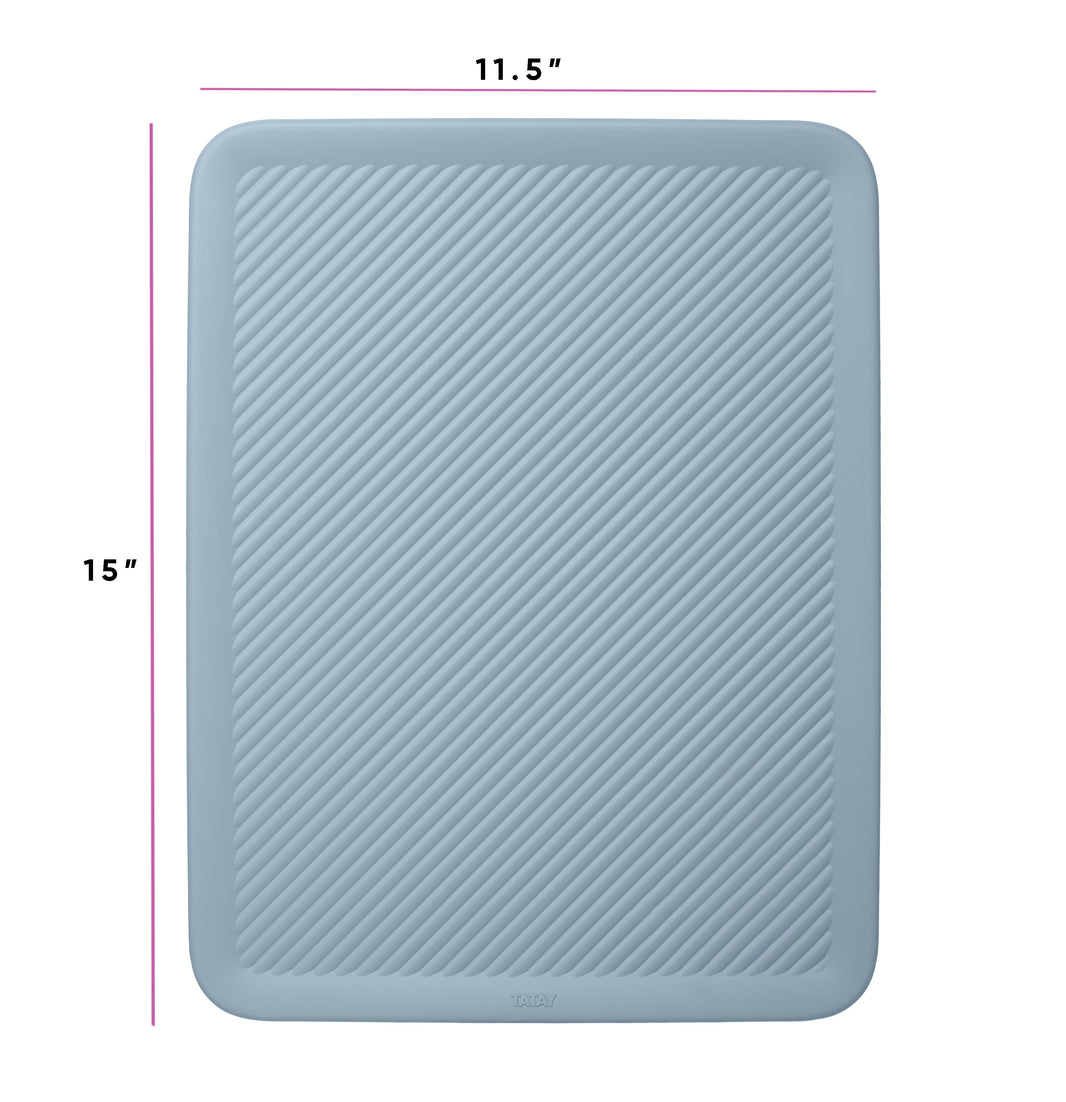 15/22 Liter Lid for Ribbed Bin Blue