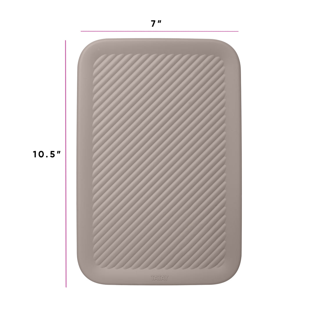 5 Liter Lid for Ribbed Bin Taupe