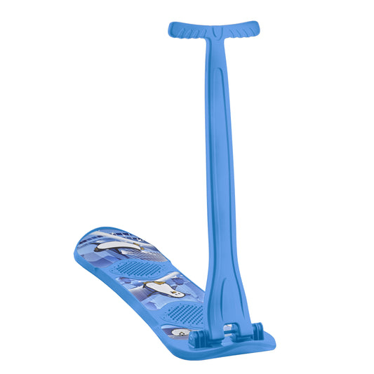 Kids Foldable Snow Scooter Sled, Blue