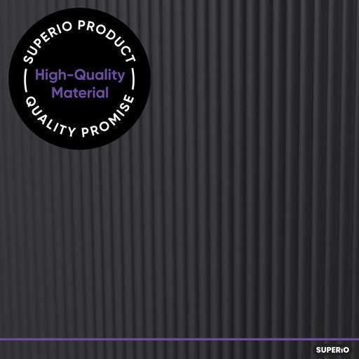 40 Liter Ribbed Laundry Hamper Brown