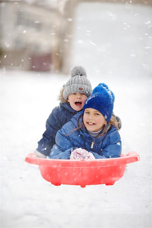 Torpedo Snow Sled for Kids and Adults, 46", Red