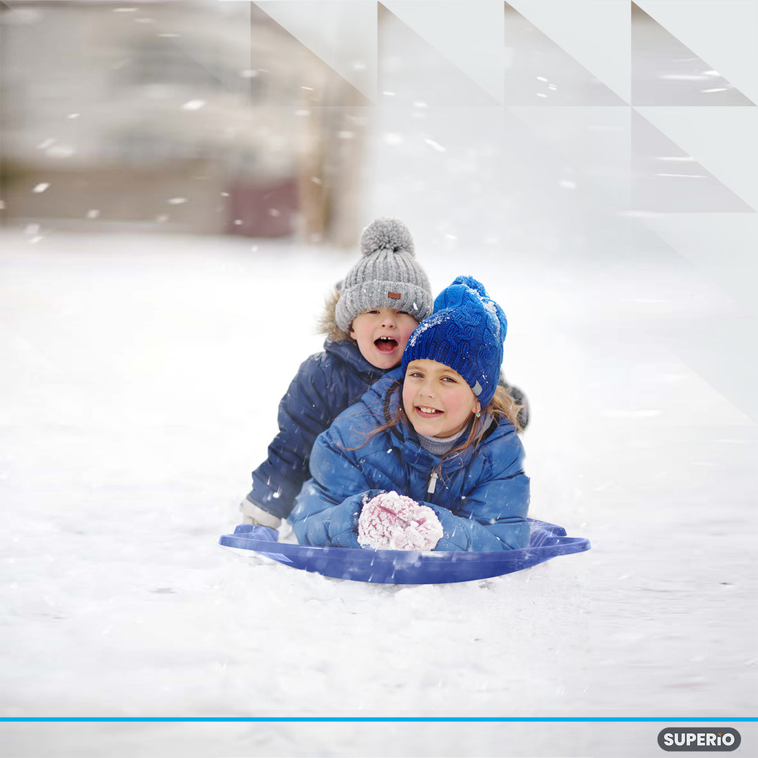 Superio Round Avalanche Snow Saucer Sled, 26