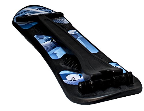 Kids Foldable Snow Scooter Sled, Black