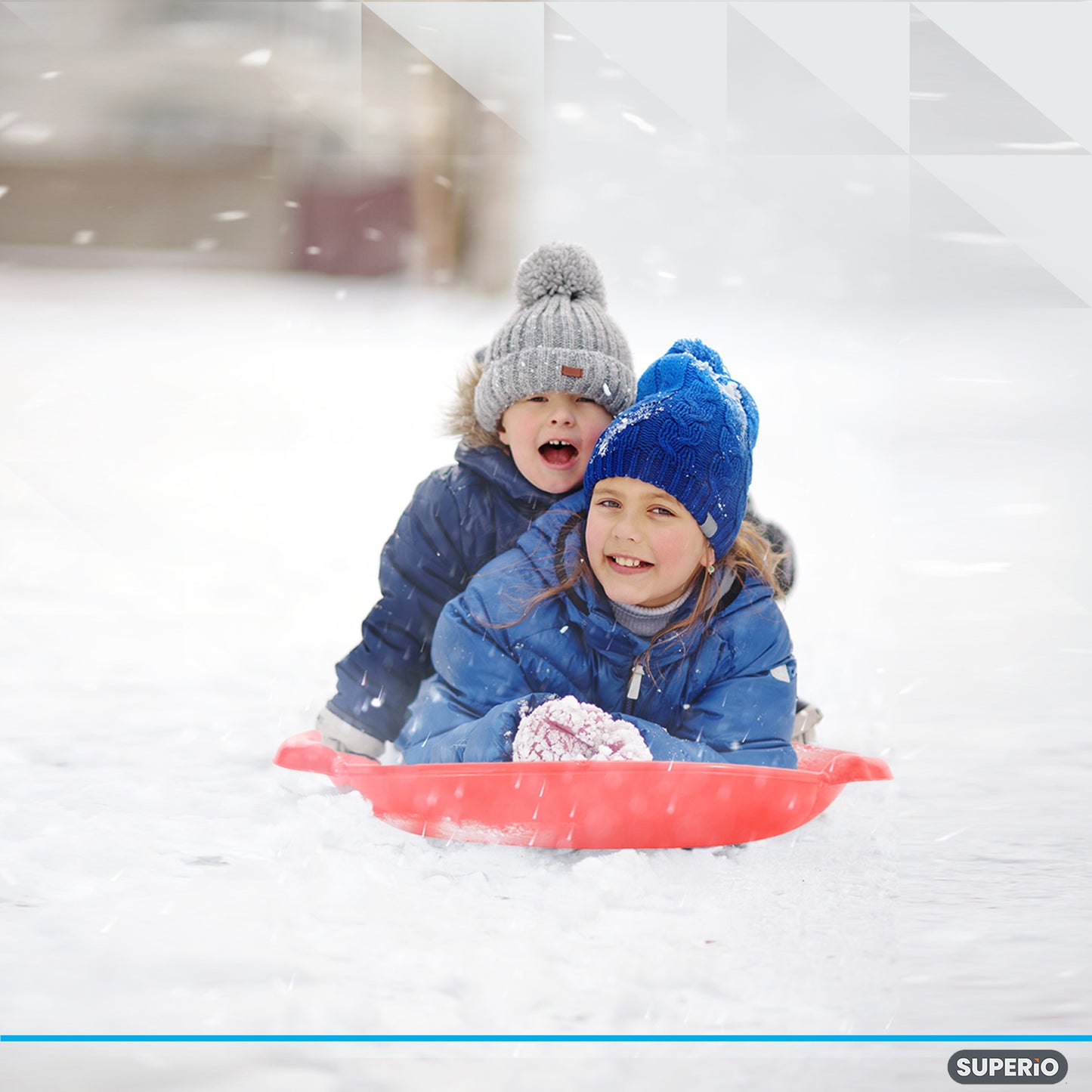 Round Snow Saucer Sled, 24" Red