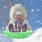 Torpedo Snow Sled for Kids and Adults, 46", Green