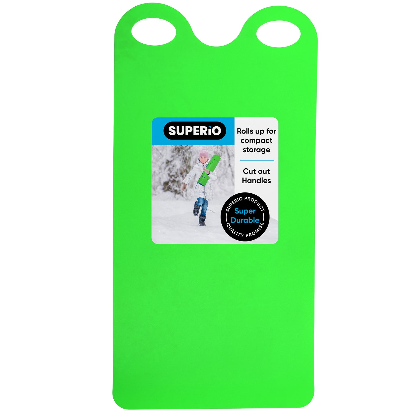 36" Kids Roll Up Snow Sled-Green