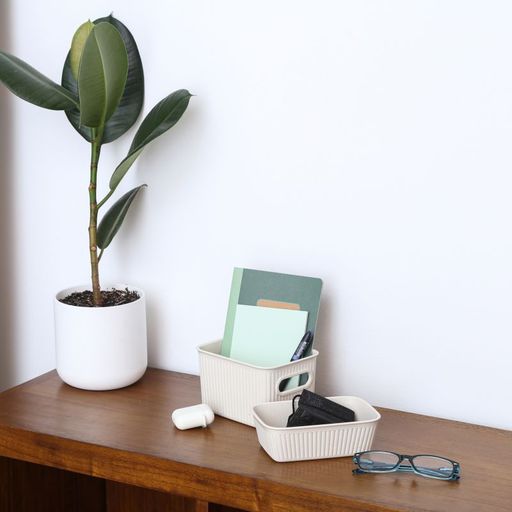 1.5 Liter Ribbed Storage Bin Ecohome