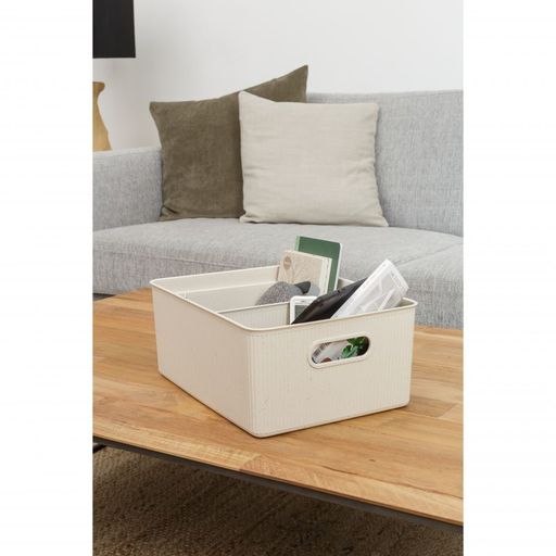 15 Liter Ribbed Storage Bin Ecohome
