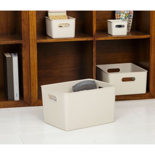 22 Liter Ribbed Storage Bin Ecohome