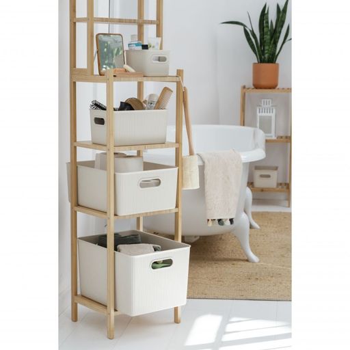 15 Liter Ribbed Storage Bin Ecohome