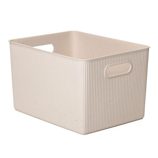 22 Liter Ribbed Storage Bin Ecohome