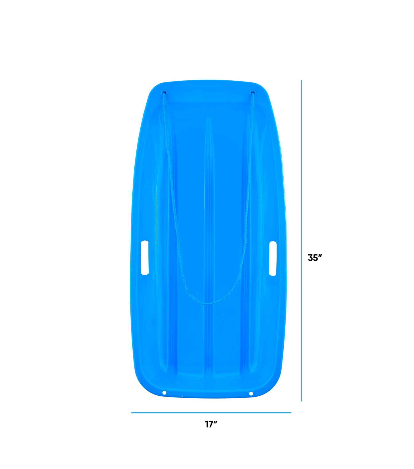 Kids Toboggan Snow Sled 35" Long (Blue)
