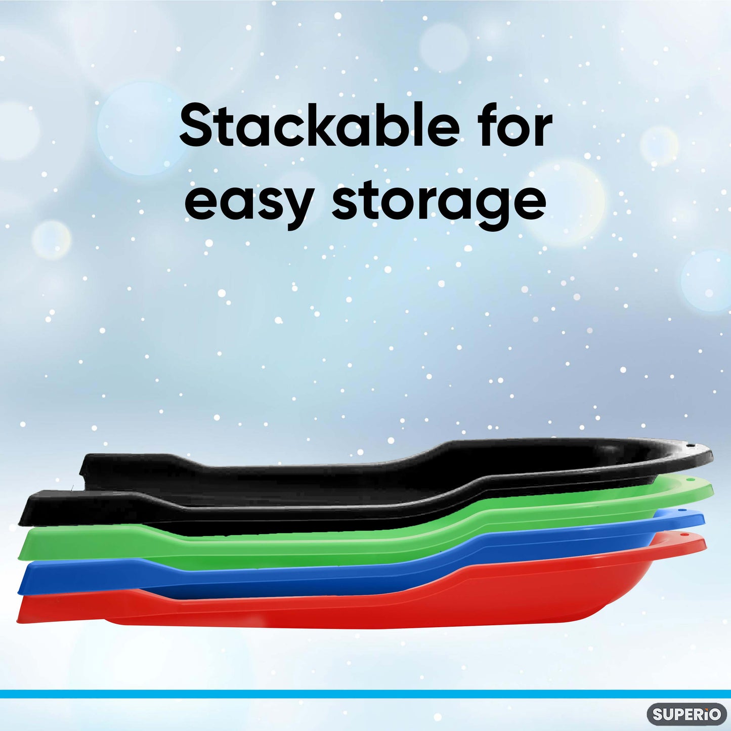 Torpedo Snow Sled, for Kids and Adults 46", Blue