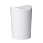 Modern Swing Top Curved Lid Trash Can, 6 Liter - White