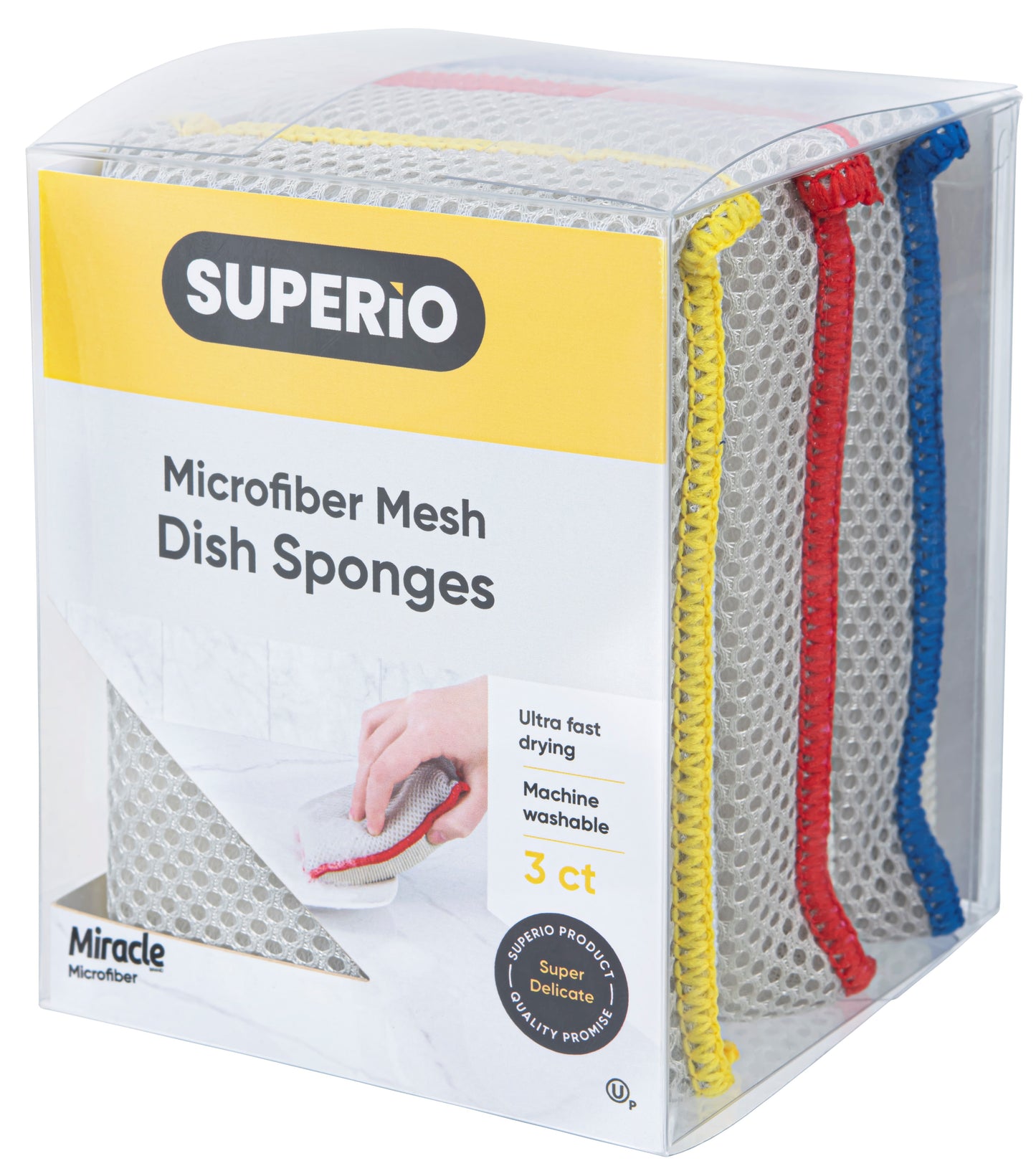 Ultra Microfiber Miracle Sponge 3-Pack