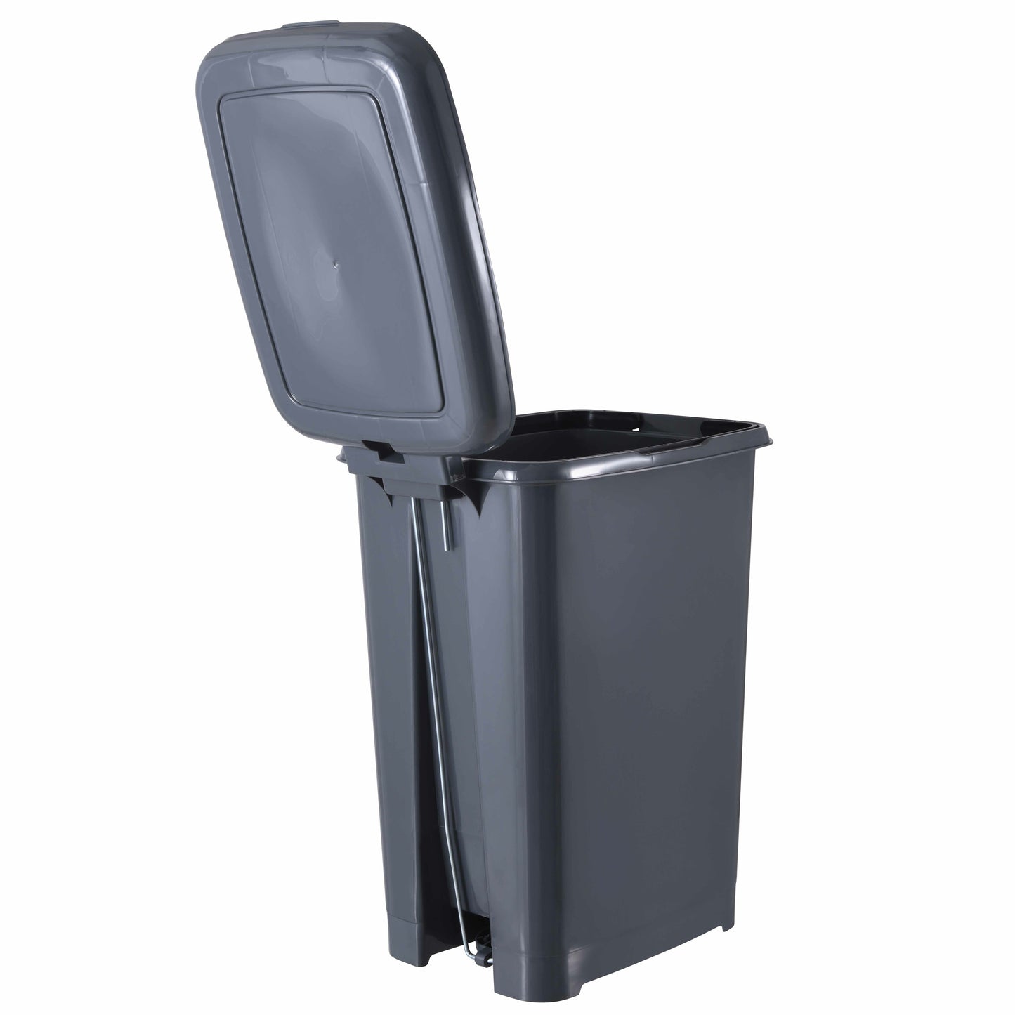 Slim Pedal Trash Can, 26 Qt - Onyx Grey