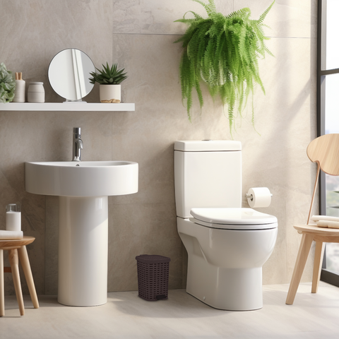 Step-On Trash Can, Wicker Style - New Brown 6 qt