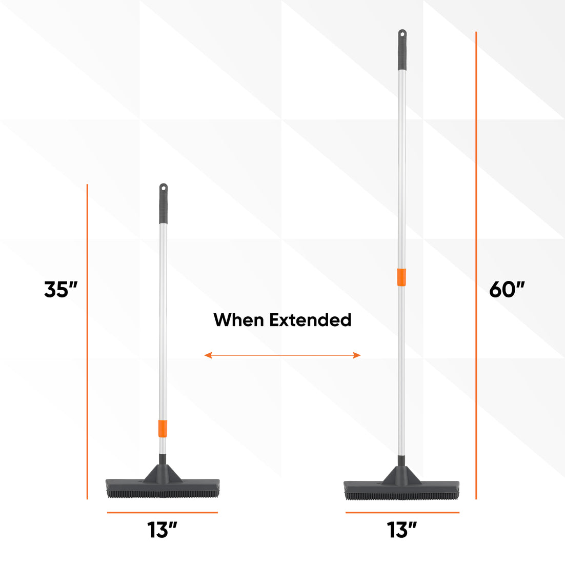 Silicone Broom with Built In Silicone Squeegee