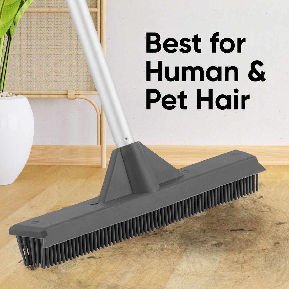 Silicone Broom with Built In Silicone Squeegee