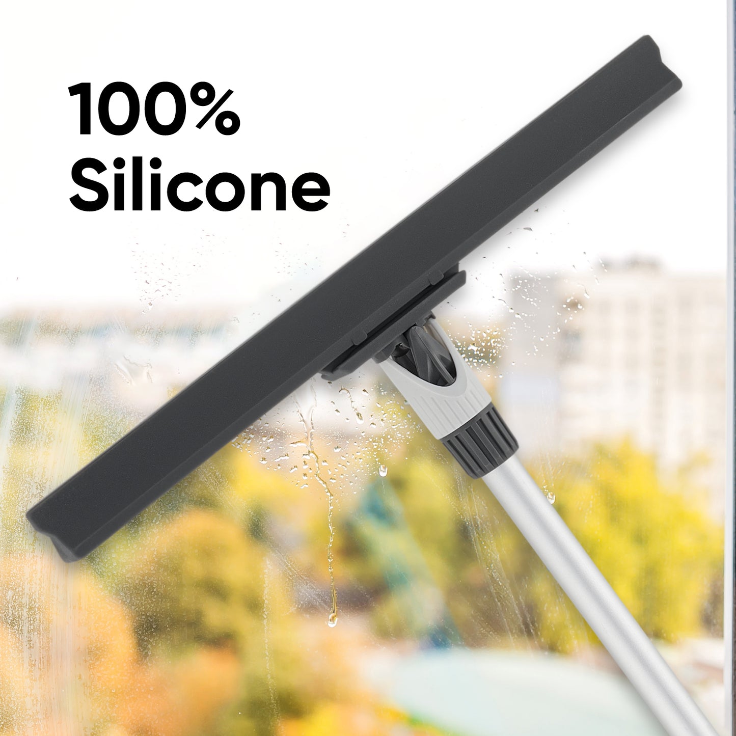 Silicone Squeegee with 54" Aluminum Handle