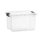 Clear Storage Box with Lid, 14.7 Quart