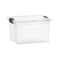 Clear Storage Box with Lid, 49 Quart