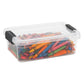 Mini Crayon Box Storage Container Plastic Storage Bin