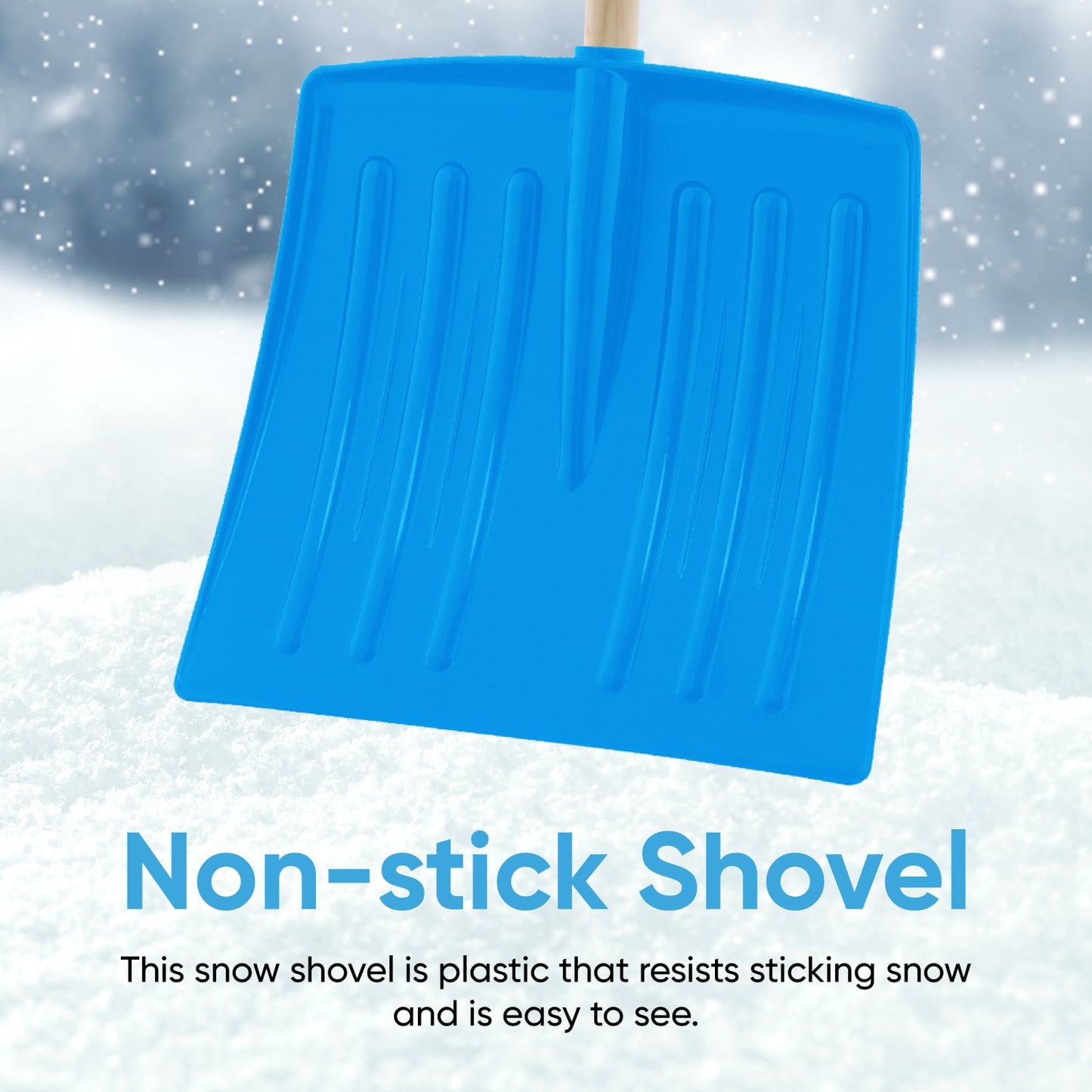 12" Blue Kids Snow Shovel